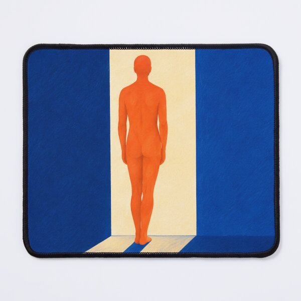 Item preview, 'Before Warmth' — Abstract Blue Figurative Art designed and sold by Moodzu.