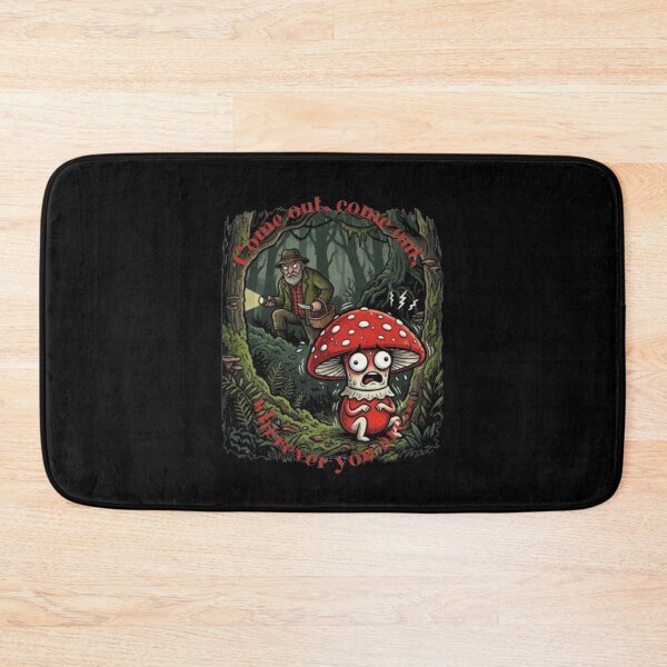 Item preview, Come Out Wherever You Are Funny Mushroom Hunter Dark Humor designed and sold by ManSplotu.