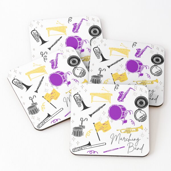 Item preview, Marching Band - purple and yellow designed and sold by roseroycedesigns.