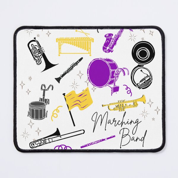 Item preview, Marching Band - purple and yellow designed and sold by roseroycedesigns.