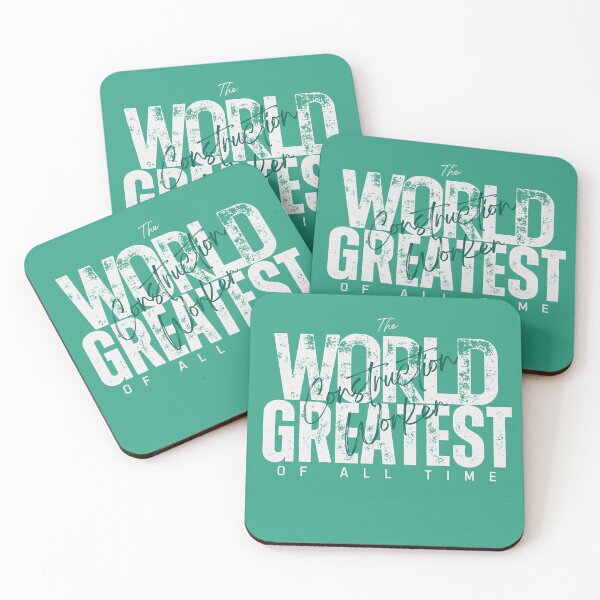 Item preview, World Greatest Construction Worker - Commencement Present For Coworker - Cool Turquiose designed and sold by Doiemacreations.