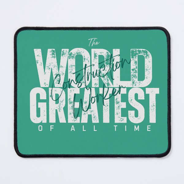 Item preview, World Greatest Construction Worker - Commencement Present For Coworker - Cool Turquiose designed and sold by Doiemacreations.