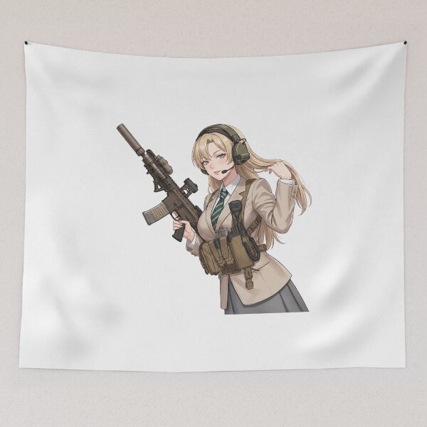 Item preview, Tactical School Girl - Anime Special Ops designed and sold by RAWLIFEGRAPHIC.