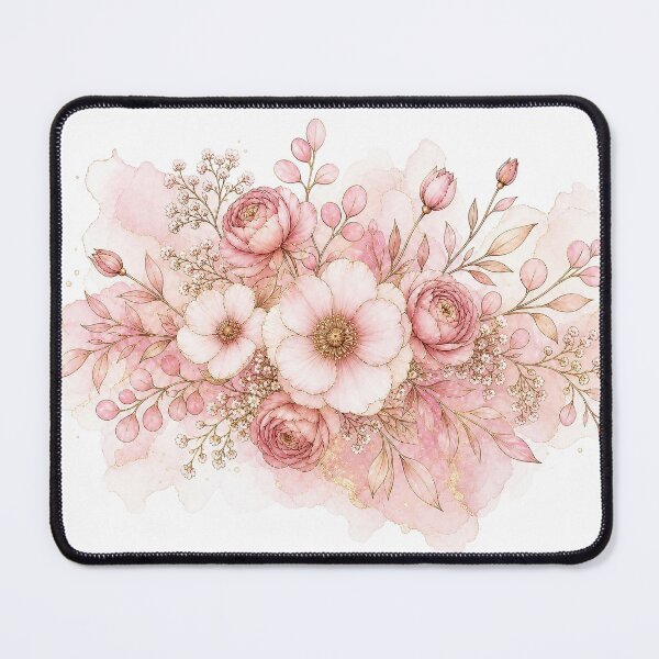 Item preview, Blush Pink Rose Digital Watercolor Bouquet designed and sold by AneissPiaf.