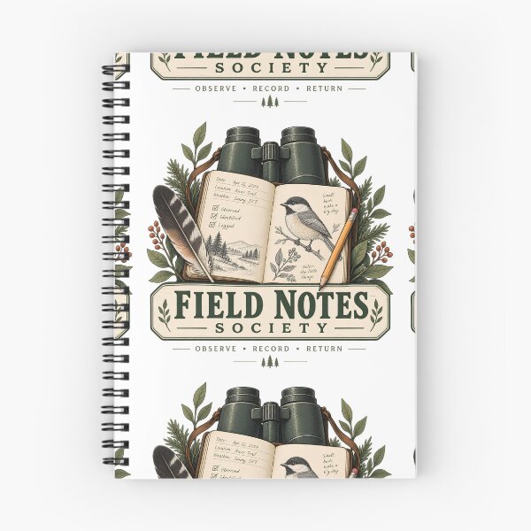 Item preview, Field Notes Society Modern Birding Nature Journal designed and sold by FindYouByZ.