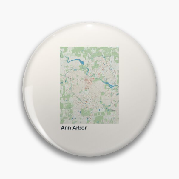 Item preview, Ann Arbor Minimalistic Map Art designed and sold by MapsNerd.