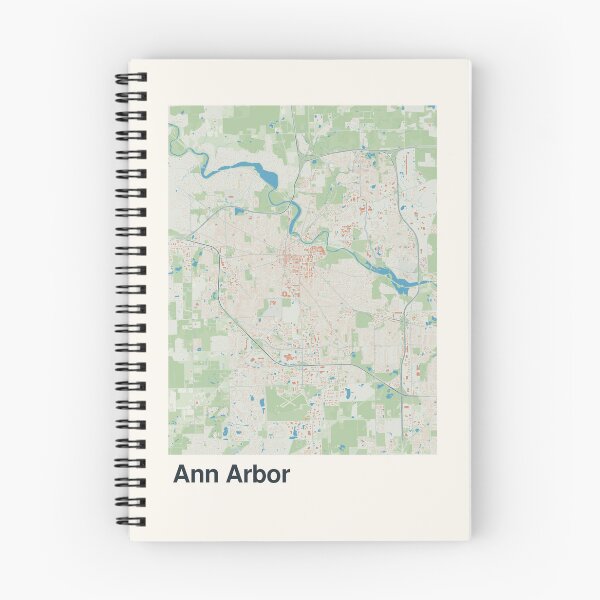 Item preview, Ann Arbor Minimalistic Map Art designed and sold by MapsNerd.