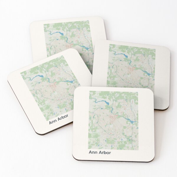 Item preview, Ann Arbor Minimalistic Map Art designed and sold by MapsNerd.