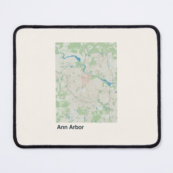 Item preview, Ann Arbor Minimalistic Map Art designed and sold by MapsNerd.