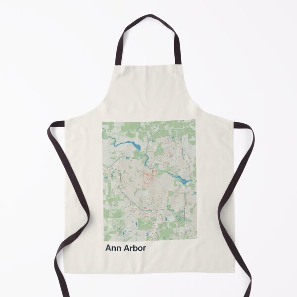 Item preview, Ann Arbor Minimalistic Map Art designed and sold by MapsNerd.