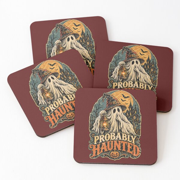 Item preview, Probably Haunted – Spooky Vintage Halloween Ghost. designed and sold by Endless7Art.