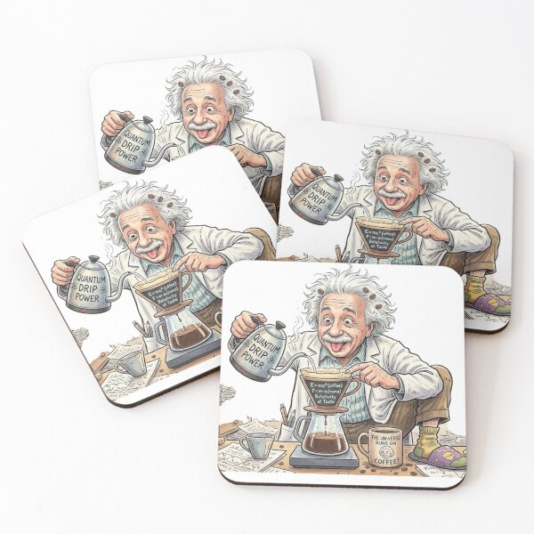 Item preview, Einstein making coffee in a V60 designed and sold by dehosteleria.