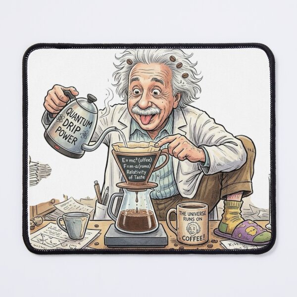 Item preview, Einstein making coffee in a V60 designed and sold by Cafetera Moka Italiana.