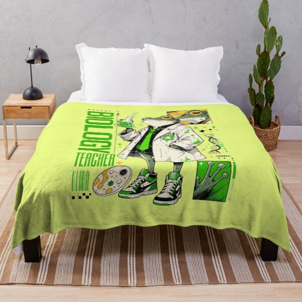 Item preview, Cool Green Frog Biology Teacher - Funny Science Nerd & Lab Scientist Comic Art designed and sold by illeN-Art-World.