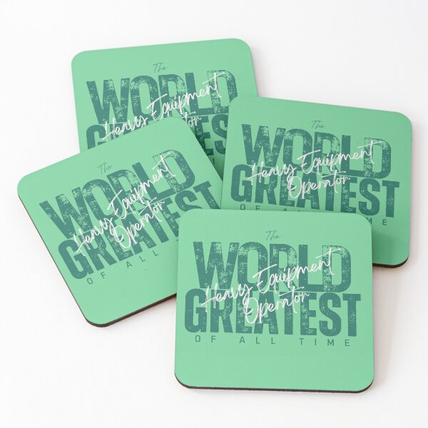 Item preview, World Greatest Heavy Equipment Operator - Coworker Gift For Women - Artistic Green designed and sold by Doiemacreations.