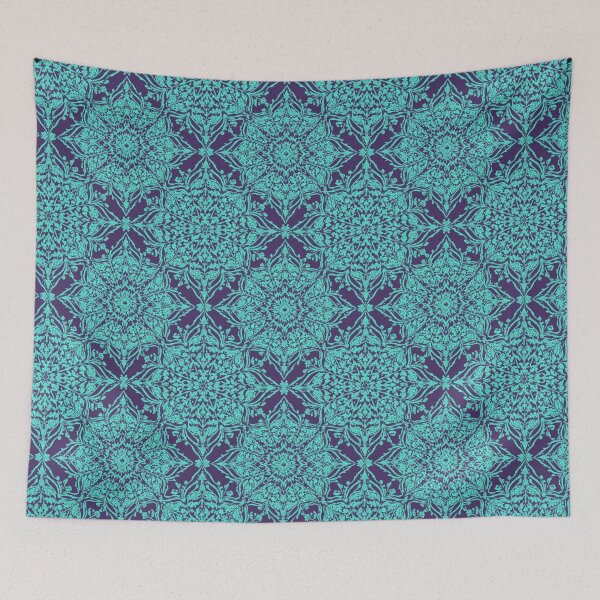 Aperçu de l'œuvre Motif mandala floral de luxe sans couture (V.8) créée et vendue par D-Islamic.