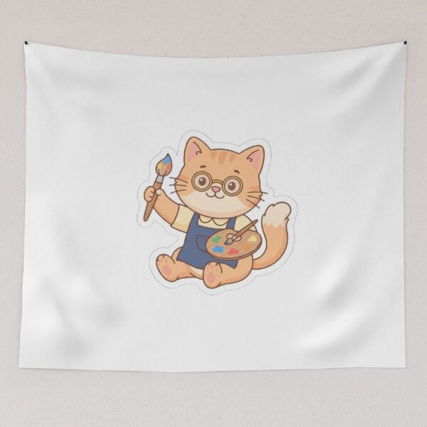 Item preview, Artist Cat Painting On Canvas designed and sold by PrintforDesign.