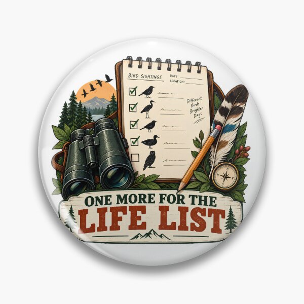 Item preview, One More for the Life List Modern Birder Field Journal designed and sold by FindYouByZ.