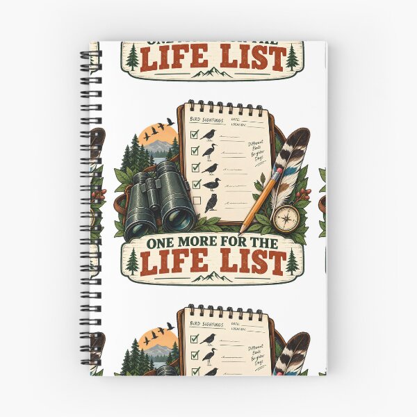 Item preview, One More for the Life List Modern Birder Field Journal designed and sold by FindYouByZ.