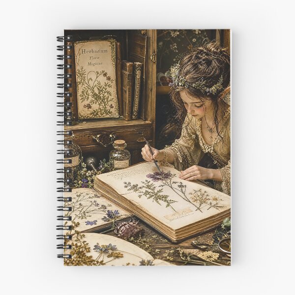 Item preview, Antique Herbarium Fairy Botanical Study designed and sold by Storybook Botanica.