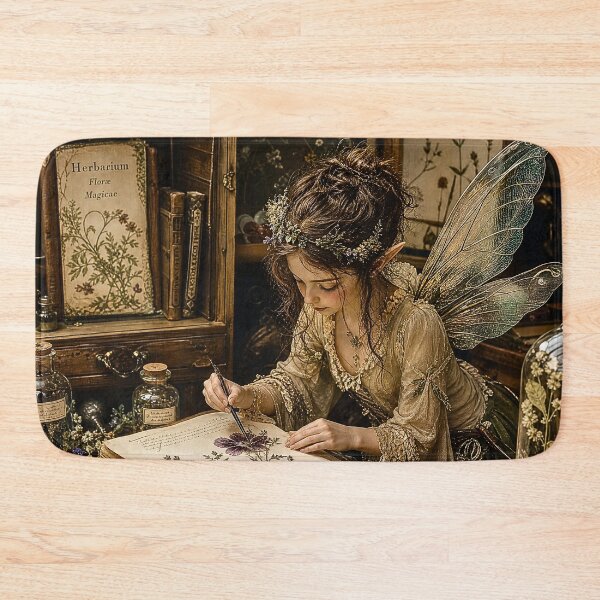 Item preview, Antique Herbarium Fairy Botanical Study designed and sold by Storybook Botanica.