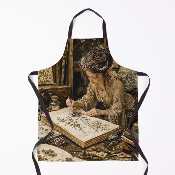 Item preview, Antique Herbarium Fairy Botanical Study designed and sold by Storybook Botanica.