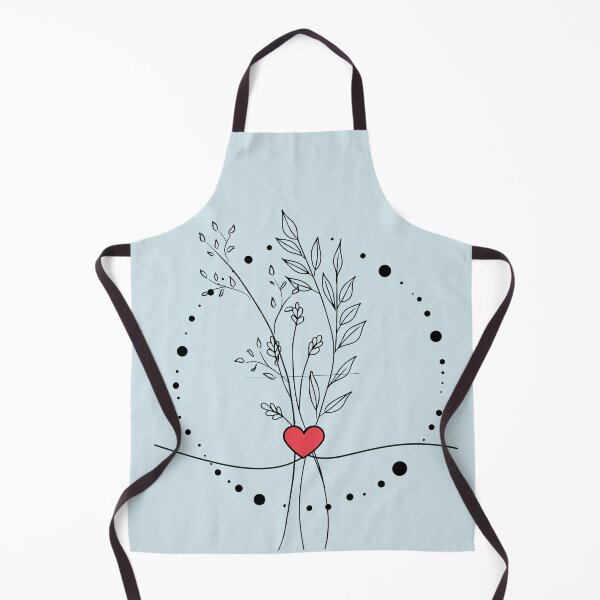 Item preview, Wildflower bouquet (black) with red heart designed and sold by 247DesignStudio.