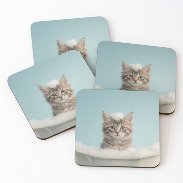 Item preview, Baby Kurilian Bobtail Bubble Bath Nursery Bathroom Art designed and sold by LazyOwlStore.