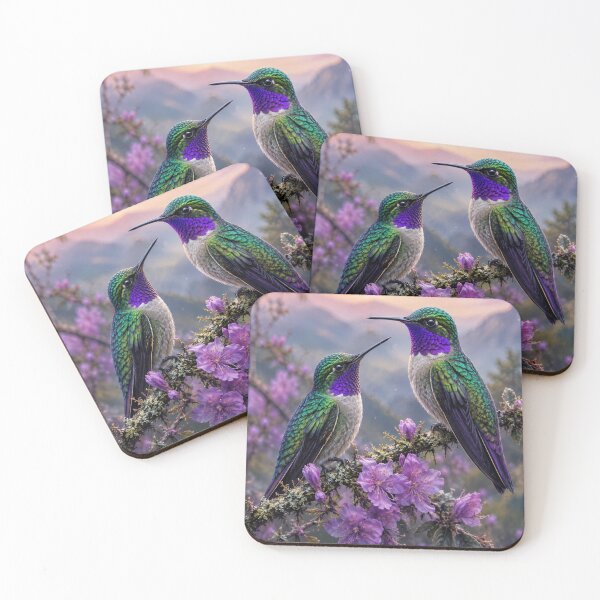 Item preview, Violet throated hummingbirds designed and sold by KingsArtworx 2.