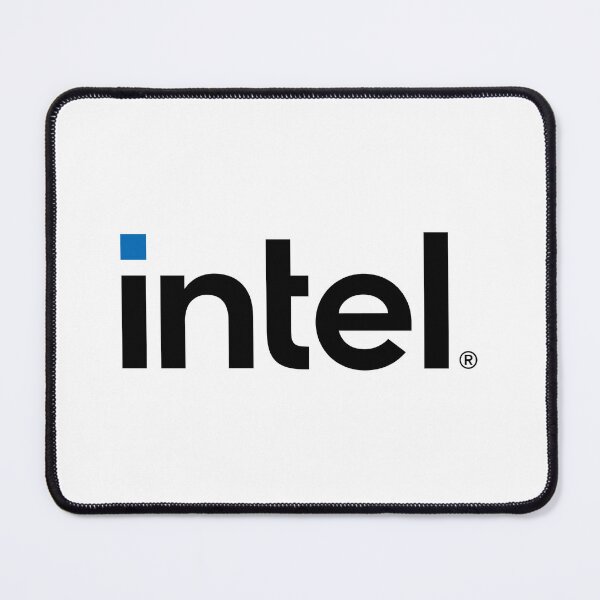 Item preview, Intel Technology Company Logo Black Wordmark with Blue Square Icon designed and sold by fancwbq.