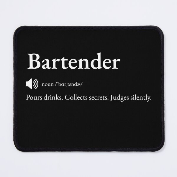 Item preview, Bartender Funny Definition: Gift for Coworker, Friend or Special Someone | Cocktail Crafter's Bar Banter designed and sold by BrooklynRhodes.