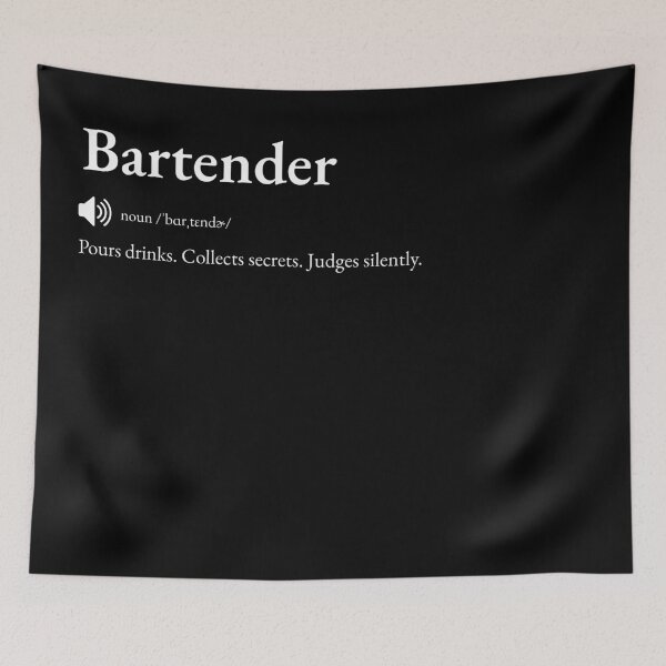 Item preview, Bartender Funny Definition: Gift for Coworker, Friend or Special Someone | Cocktail Crafter's Bar Banter designed and sold by BrooklynRhodes.