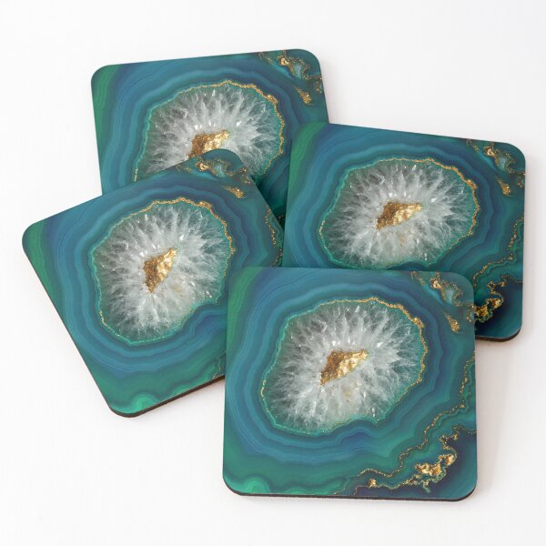 Item preview, Emerald and Gold Crystal Geode designed and sold by DukeNiko.