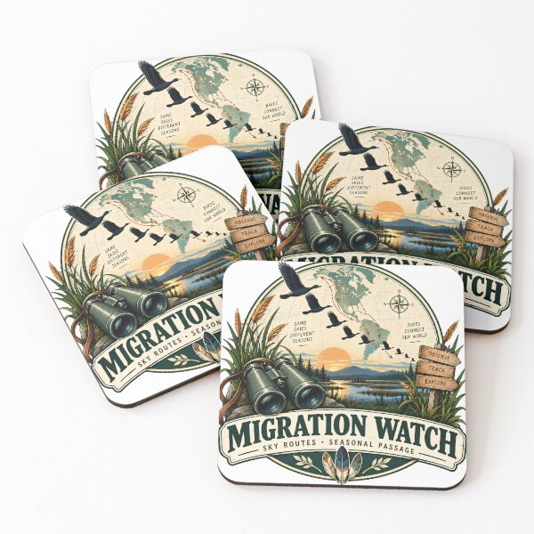 Item preview, Migration Watch Sky Routes Modern Birding designed and sold by FindYouByZ.