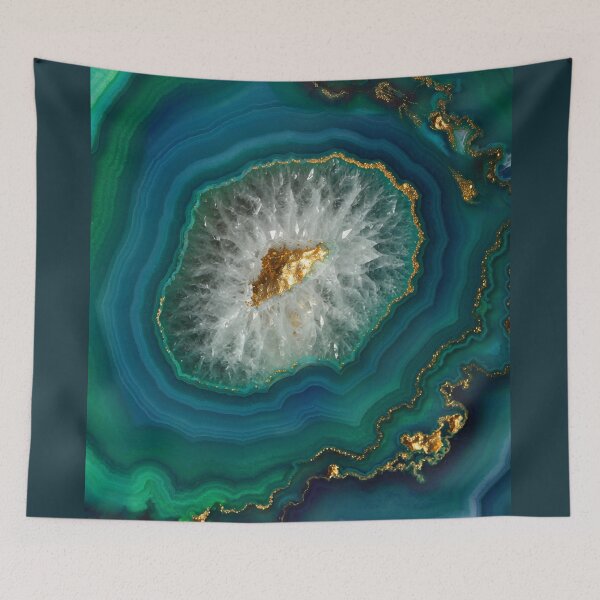 Item preview, Emerald and Gold Crystal Geode designed and sold by DukeNiko.