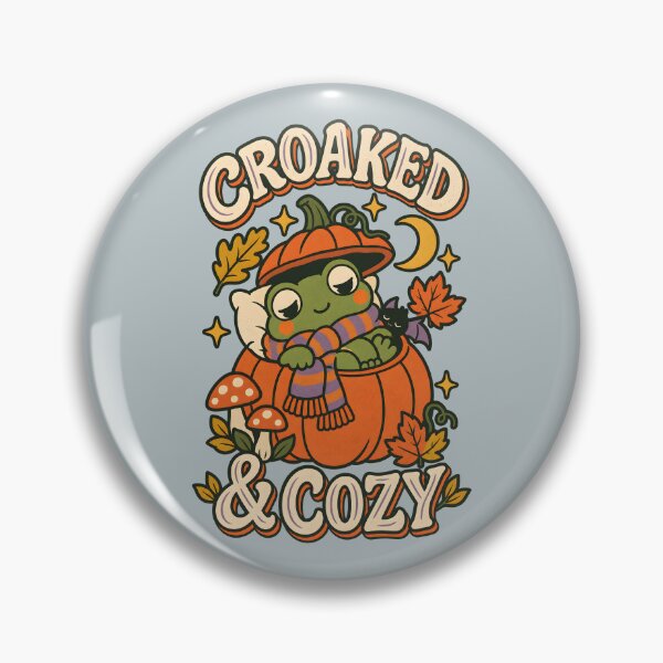 Item preview, Croaked & Cozy Sleepy Pumpkin Frog designed and sold by  MAD's Recreation Studio.