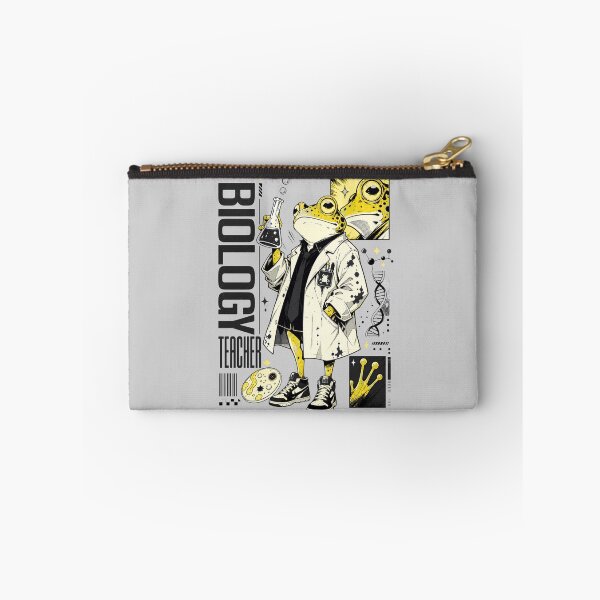 Item preview, Yellow Frog Biology Teacher - Urban Comic Style Scientist & Chemistry Flask Art designed and sold by illeN-Art-World.