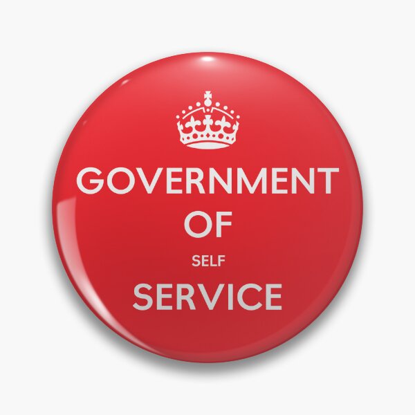Item preview, Keep Calm Style - Government Of Self Service designed and sold by DoomLoopDesigns.