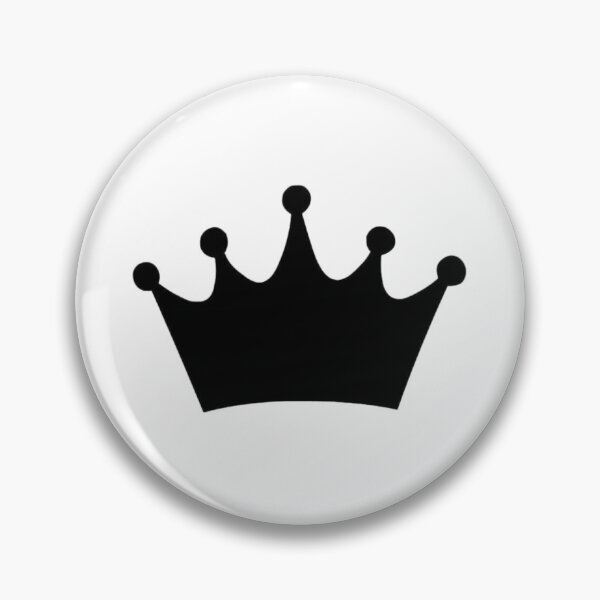 Item preview, Black Crown Silhouette – Royal King Queen Gothic Minimalist Design designed and sold by aloksahu123.