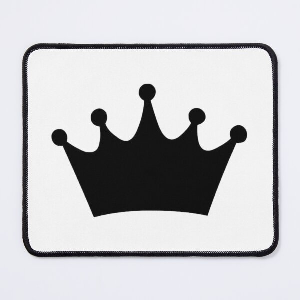 Item preview, Black Crown Silhouette – Royal King Queen Gothic Minimalist Design designed and sold by aloksahu123.