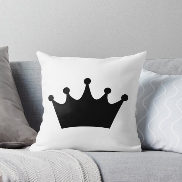 Item preview, Black Crown Silhouette – Royal King Queen Gothic Minimalist Design designed and sold by aloksahu123.