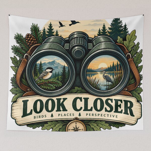 Item preview, Look Closer Binoculars Modern Birding Nature Adventure designed and sold by FindYouByZ.