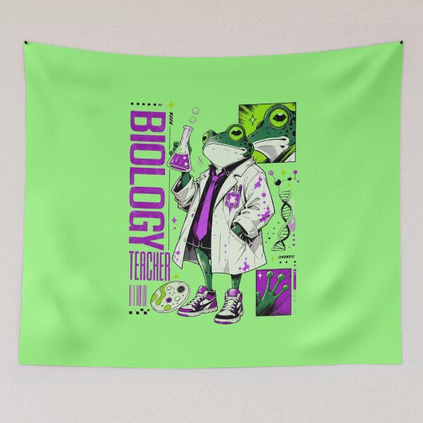 Item preview, Neon Purple Frog Biology Teacher - Cool STEM Major Grad & Science Educator Gift designed and sold by illeN-Art-World.