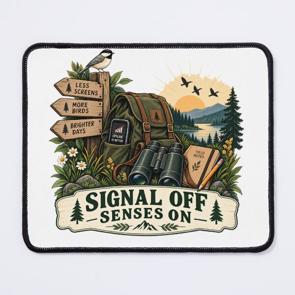 Item preview, Signal Off Senses On Offline Birding Escape designed and sold by FindYouByZ.