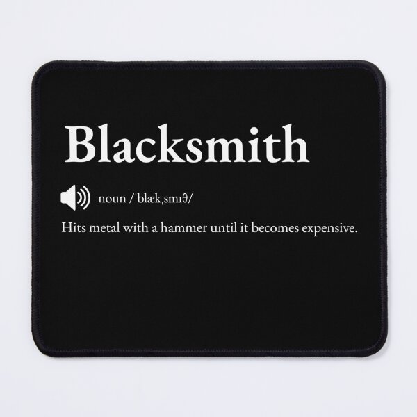 Item preview, Blacksmith Funny Definition: Gift for Coworker, Friend or Special Someone | Metalworker's Forged Banter designed and sold by BrooklynRhodes.