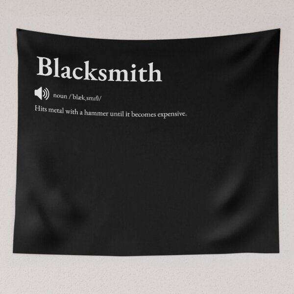 Item preview, Blacksmith Funny Definition: Gift for Coworker, Friend or Special Someone | Metalworker's Forged Banter designed and sold by BrooklynRhodes.