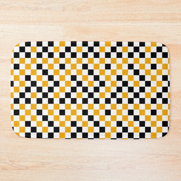 Item preview, Yellow Black White Checkered Pattern Design   designed and sold by PatternTitan.