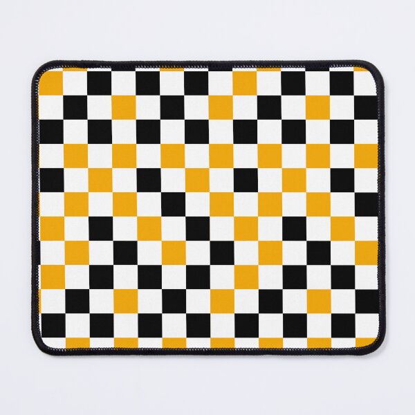 Item preview, Yellow Black White Checkered Pattern Design   designed and sold by PatternTitan.