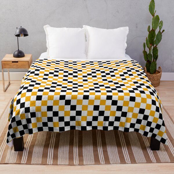 Item preview, Yellow Black White Checkered Pattern Design designed and sold by PatternTitan.