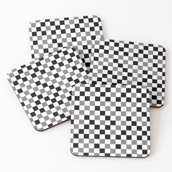 Item preview, Grey Black White Checkered Pattern Design   designed and sold by PatternTitan.